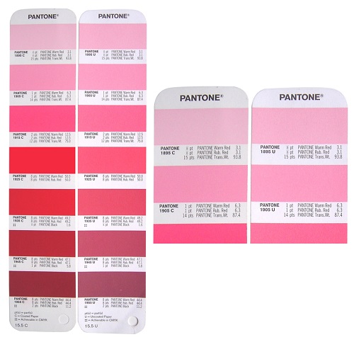 Strony Wzorników Pantone Plus Formula Guide Solid Coated and Uncoated