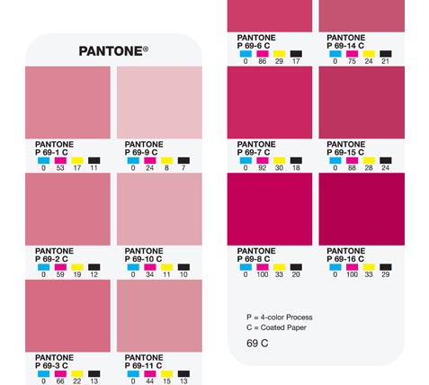 Strony Wzorników Pantone Plus CMYK Color Guide Coated and Uncoated - GP4101